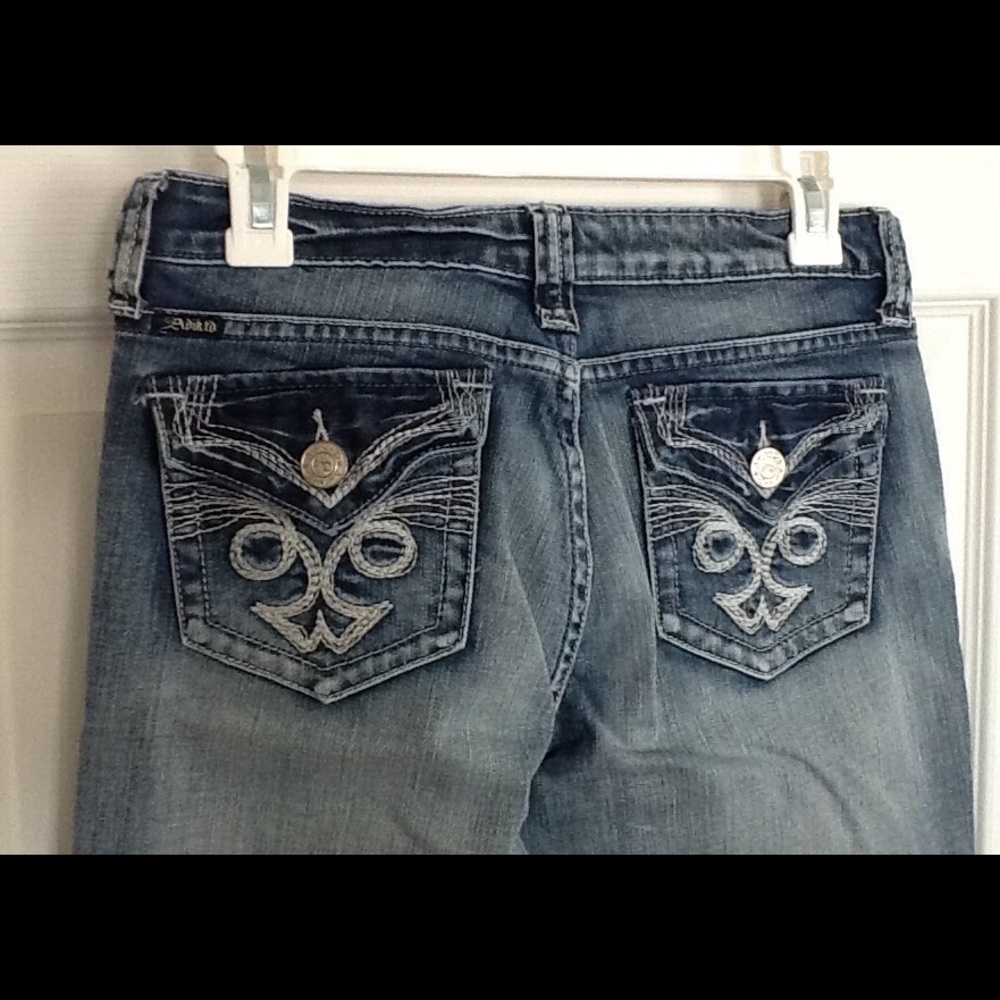 Adiktd Mid Rise Relaxed Fit Boot Cut Jeans
